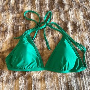 Gianni Bini bikini top; green; size large